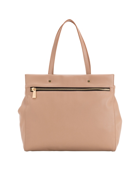 

CARPISA Beige Solid Handheld Bag