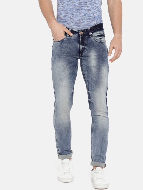 

SPYKAR Men Blue Skinny Fit Low-Rise Clean Look Stretchable Jeans