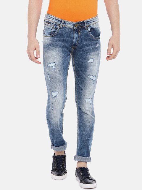 

SPYKAR Men Blue Skinny Fit Low-Rise Low-Distress Jeans