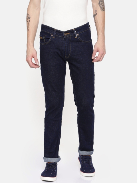 

SPYKAR Men Blue Tapered Slim Fit Low-Rise Clean Look Stretchable Jeans