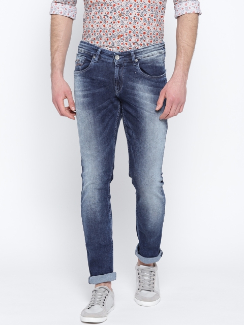 

SPYKAR Men Navy Blue Skinny Fit Low-Rise Clean Look Stretchable Jeans