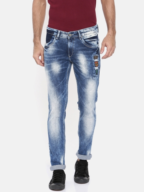 

SPYKAR Men Blue Skinny Fit Low-Rise Clean Look Stretchable Jeans