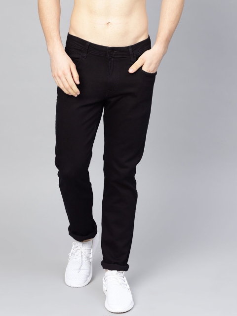 

HRX by Hrithik Roshan Men Black Slim Fit Mid-Rise Clean Look Stretchable Jeans