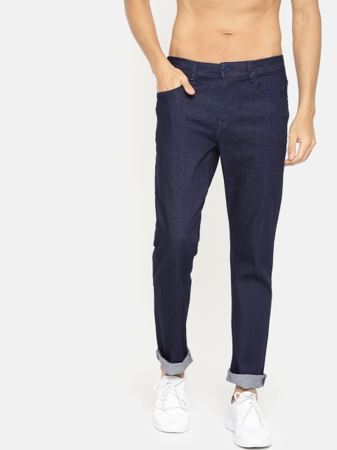 

HRX by Hrithik Roshan Men Navy Blue Slim Fit Mid-Rise Clean Look Stretchable Jeans