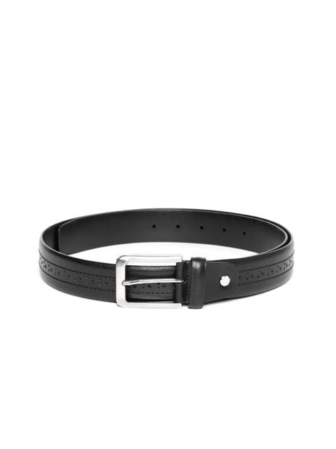 

Carlton London Men Black Solid Belt