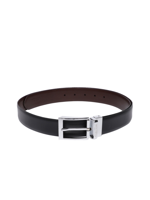 

Carlton London Men Black & Brown Solid Leather Belt