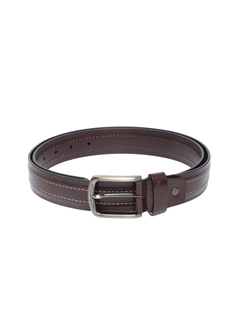 

Carlton London Men Brown Solid Belt