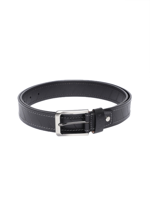 

Carlton London Men Black Solid Belt