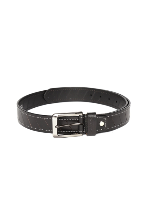 

Carlton London Men Black Solid Belt