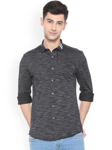 

Solly Sport Men Black Slim Fit Solid Casual Shirt