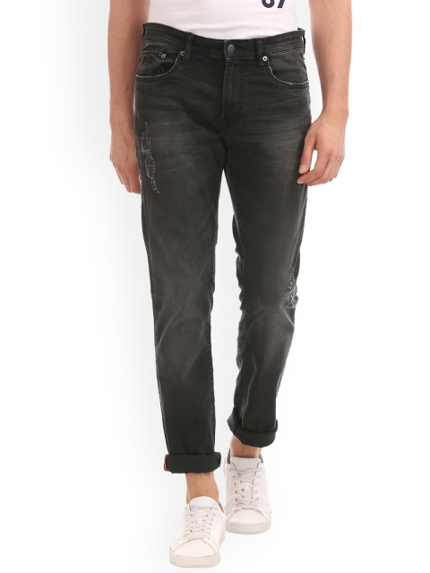 

Aeropostale Men Black Skinny Fit Mid-Rise Clean Look Jeans