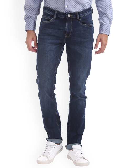 

Arrow Blue Jean Co. Men Blue Slim Fit Mid-Rise Clean Look Stretchable Jeans