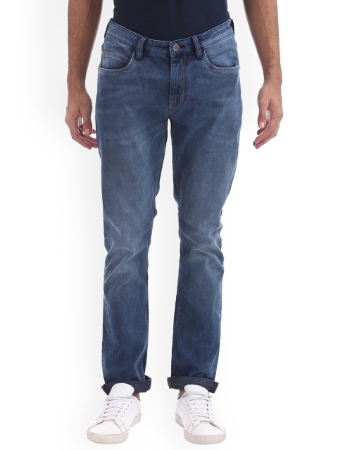 

Arrow Blue Jean Co. Men Blue Slim Fit Mid-Rise Clean Look Stretchable Jeans