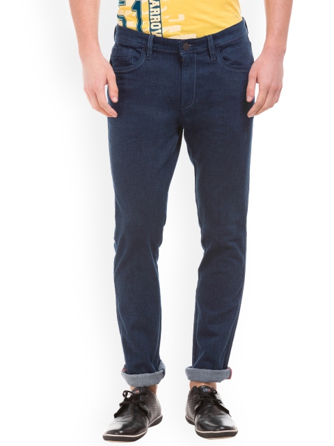 

Arrow Blue Jean Co. Men Blue Slim Fit Mid-Rise Clean Look Stretchable Jeans