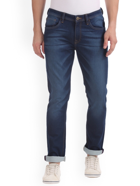 

Arrow Blue Jean Co. Men Blue Slim Fit Mid-Rise Clean Look Stretchable Jeans