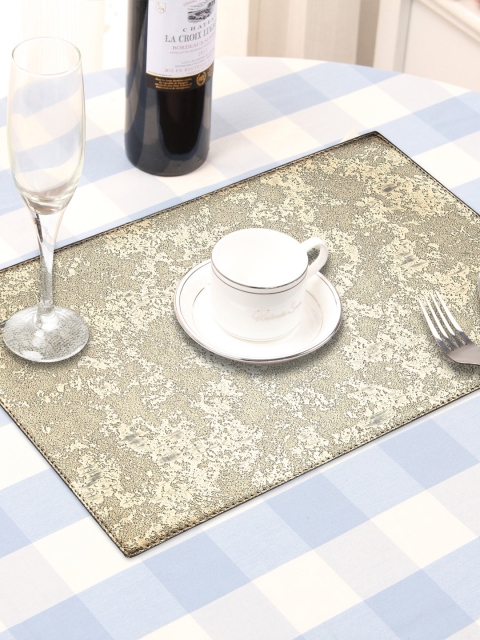 

OBSESSIONS Set Of 6 Beige Textured Table Mats