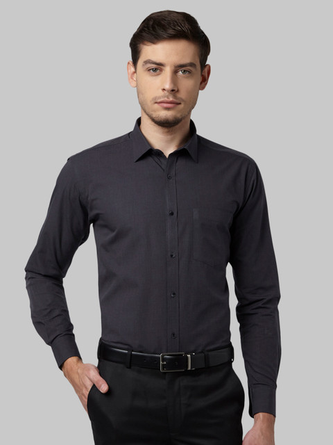 

Park Avenue Men Navy Blue Slim Fit Solid Formal Shirt