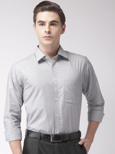 

Raymond Men Grey Slim Fit Solid Formal Shirt