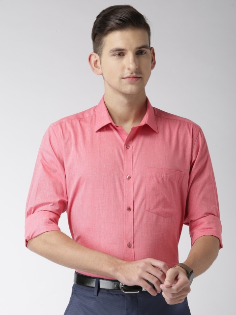 

Park Avenue Men Coral Slim Fit Solid Formal Shirt