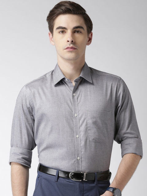 

Raymond Men Grey Slim Fit Solid Formal Shirt