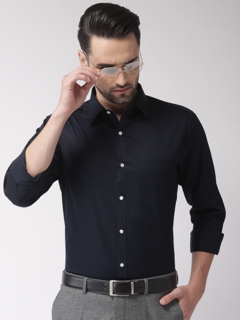 

Raymond Men Navy Blue Slim Fit Solid Formal Shirt
