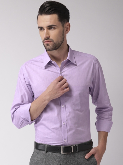 

Raymond Men Lavender Slim Fit Solid Formal Shirt