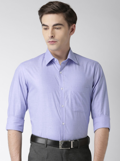 

Raymond Men Blue Slim Fit Solid Formal Shirt