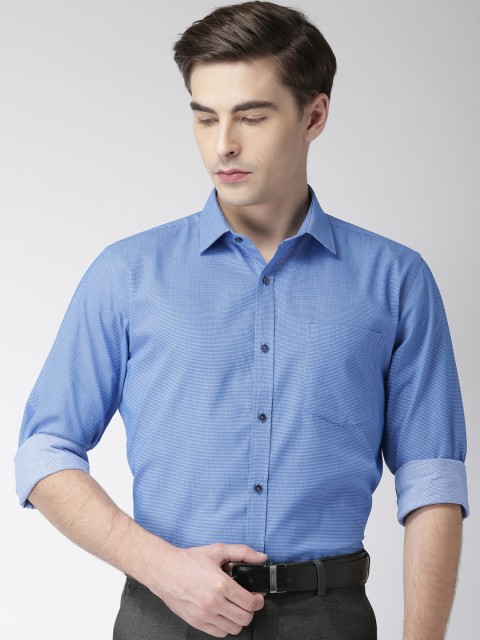 

Park Avenue Men Blue Slim Fit Self-Design Formal Shirt