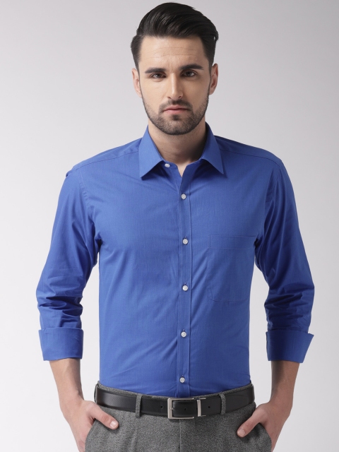 

Raymond Men Blue Slim Fit Solid Formal Shirt