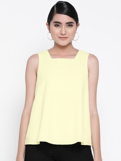 

Vero Moda Women Yellow Solid A-Line Top