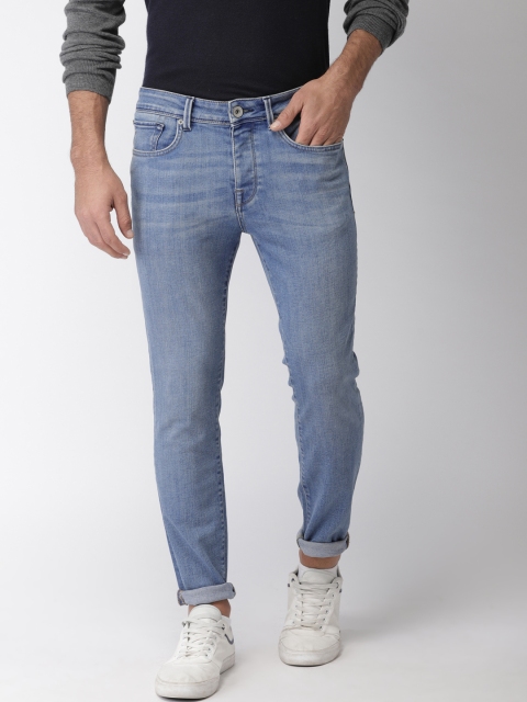 

SELECTED Men Blue Skinny Fit Mid-Rise Clean Look Stretchable Jeans