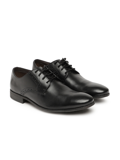 

Clarks Men Black Leather Derbys