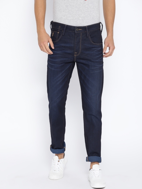 

Jack & Jones Men Navy Blue Tim Slim Fit Low-Rise Clean Look Stretchable Jeans