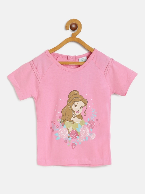 

Disney Girls Pink Barbie Printed Top