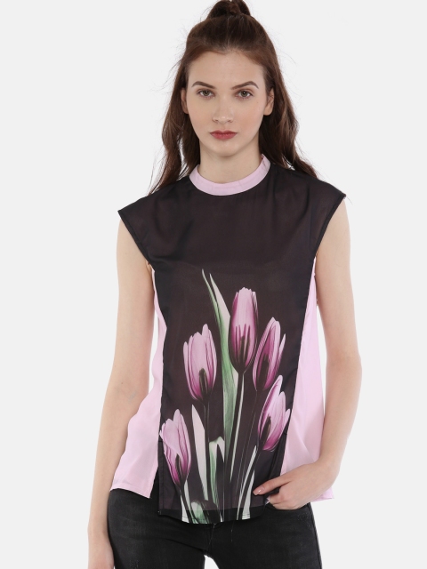 

Jealous 21 Women Pink Printed Top