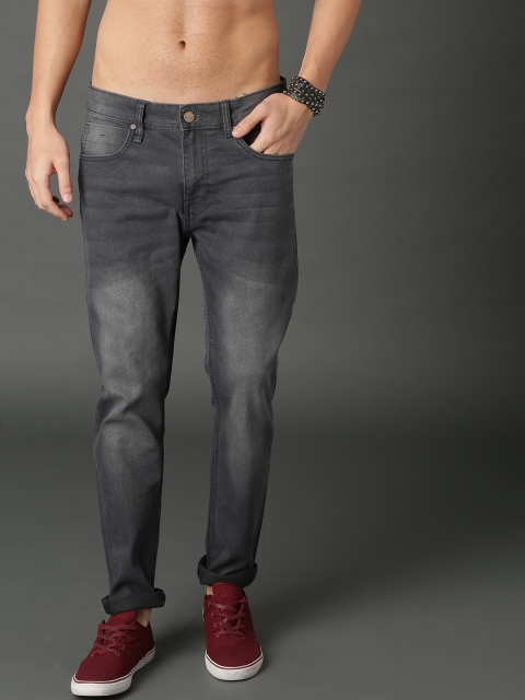 

Roadster Men Grey Skinny Fit Mid-Rise Clean Look Stretchable Jeans
