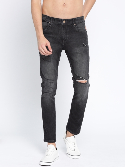 

Roadster Men Black Regular Fit Mid-Rise Mildly Distressed Jeans