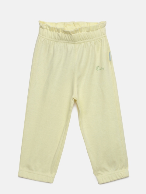 

Gini and Jony Girls Yellow Regular Fit Solid Regular Trousers