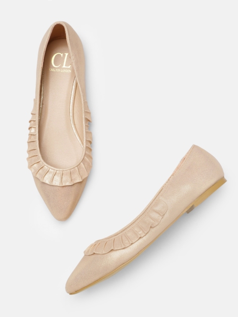 

Carlton London Women Pink Solid Ballerinas