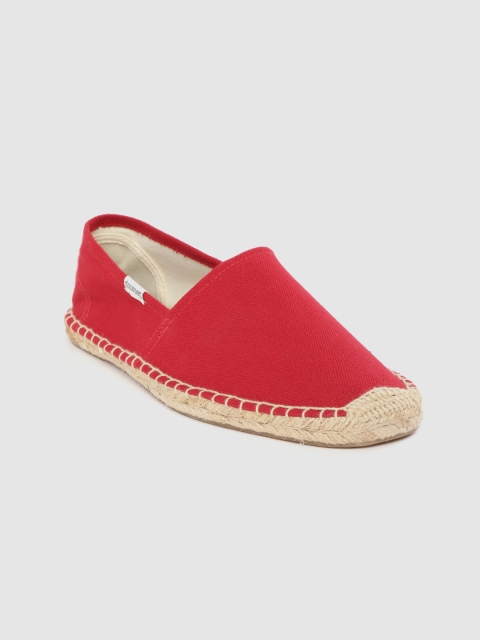 

Soludos Men Red Solid Espadrilles