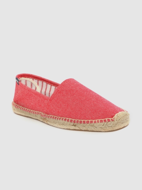 

Soludos Men Coral Red Solid Espadrilles