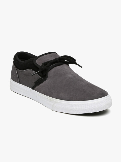

Grey Solid Sneakers
