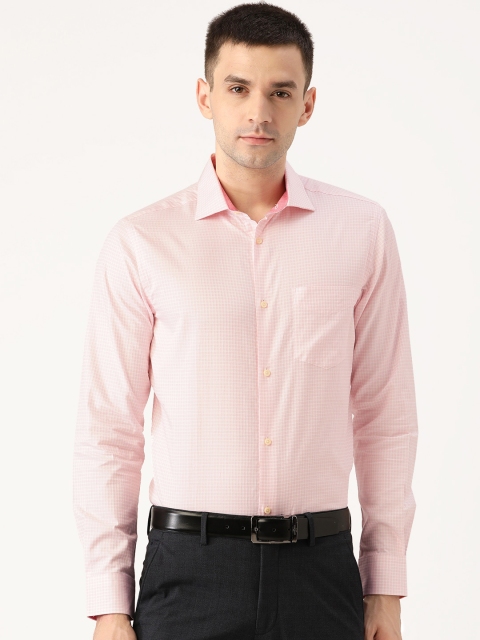 

Splash Men Pink Regular Fit Checked Formal Shirt