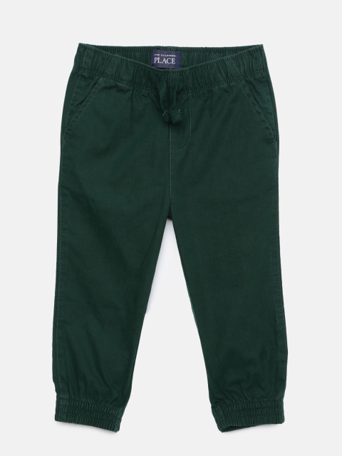 

The Childrens Place Boys Green Regular Fit Solid Joggers