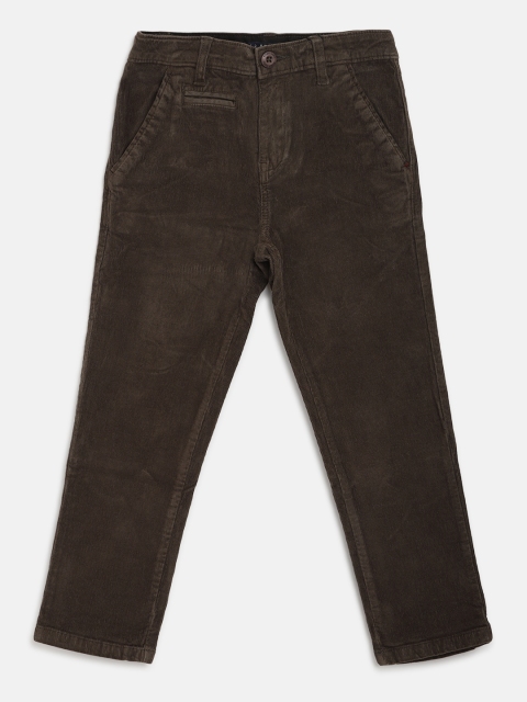 

Allen Solly Junior Boys Brown Cotton Corduroy Regular Trousers
