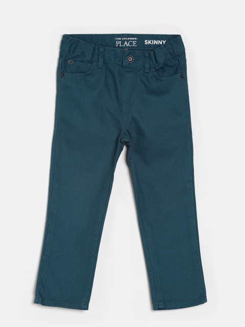 

The Childrens Place Boys Blue Solid Regular Trousers