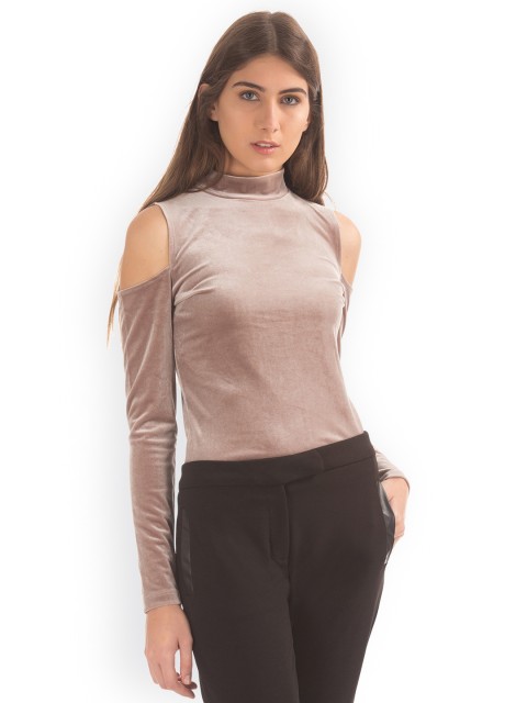 

Aeropostale Women Mauve Shimmery Top