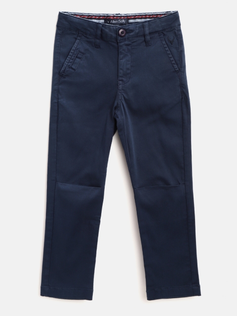 

Allen Solly Junior Boys Navy Blue Regular Fit Solid Chinos