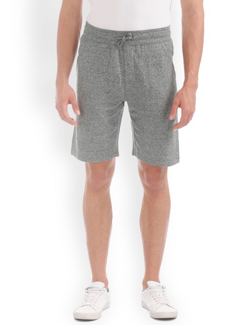 

IZOD Men Grey Solid Regular Fit Regular Shorts
