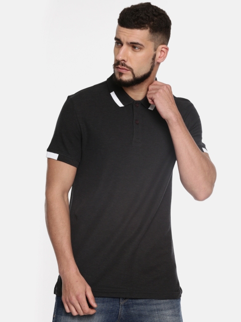

Puma Men Charcoal Grey 57788901 Solid Polo Collar T-Shirt